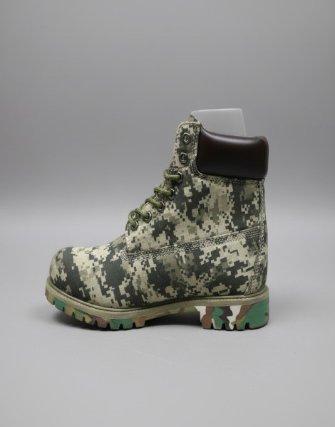 Timberland Green Camo Boots – High-Top Utility Style