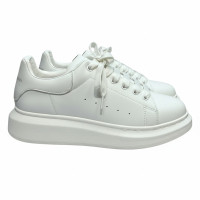 Alexander McQueen Oversized Sneakers – White Leather