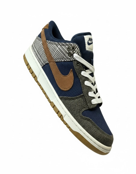 Nike Dunk Low Premium “Tweed Corduroy” – Midnight Navy/Ale Brown
