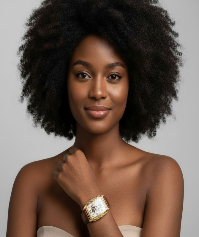 Luxury-Inspired Color Dreams Skeleton Watch – Tonneau Rose Gold