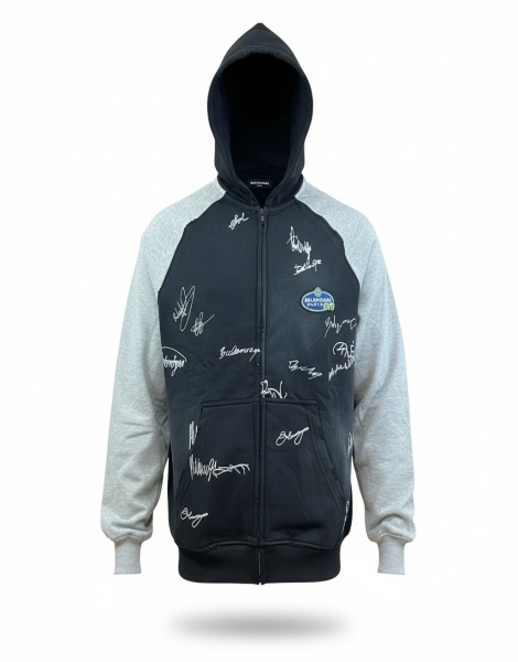 Balenciaga Banana Raglan Oversized Zip-up Hoodie