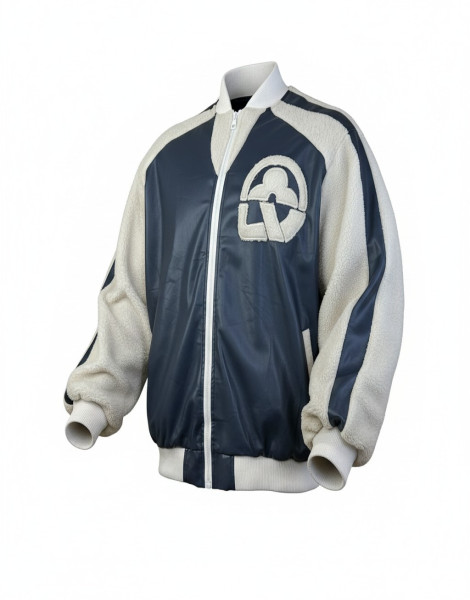 Louis Vuitton Leather Mix Teddy Jacket