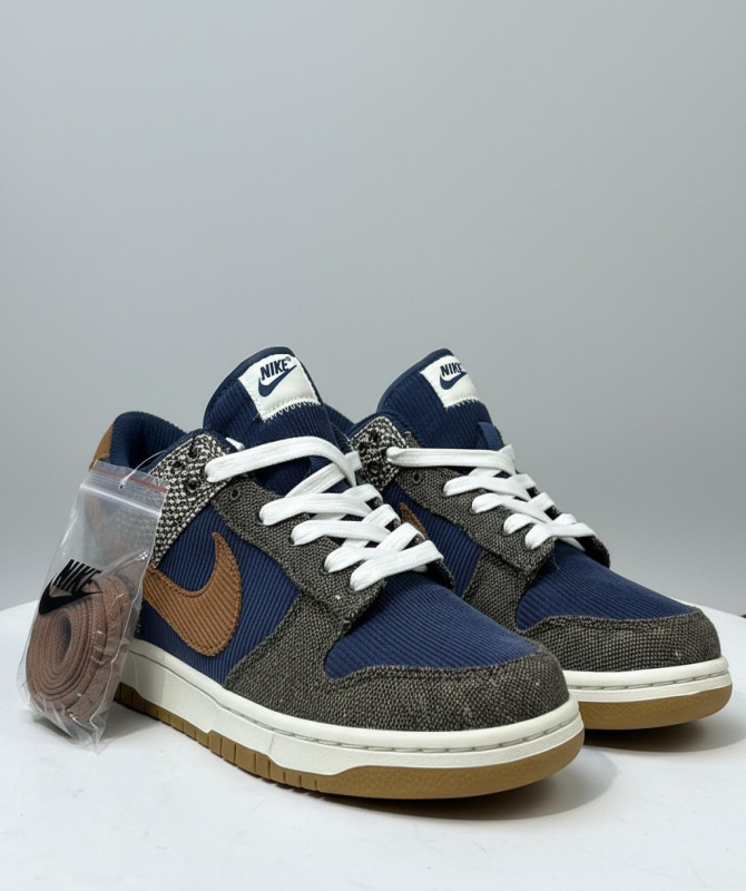 Nike Dunk Low Premium “Tweed Corduroy” – Midnight Navy/Ale Brown